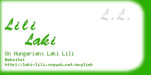 lili laki business card